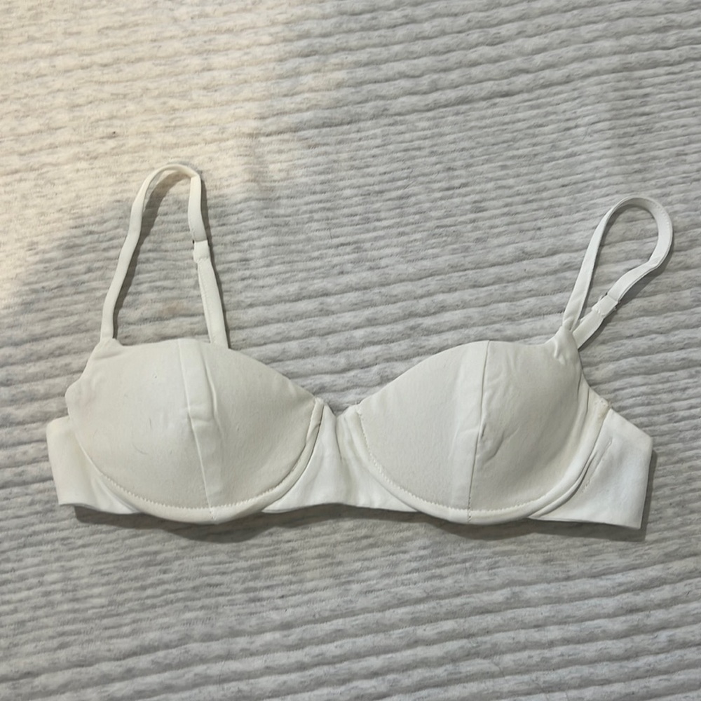 White bra top